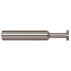 Harvey Tool - 1/8" Cut Diam, 1/64" Cut Width, 1/8" Shank, Straight-Tooth Woodruff Keyseat Cutter - Exact Industrial Supply