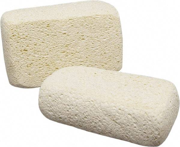 Ability One - 6-1/2" Long x 2.13" Wide x 1" Thick Scouring Sponge - Non-Abrasive, Tan - Best Tool & Supply