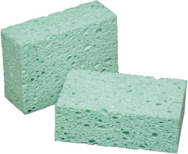 Ability One - 5-3/4" Long x 1-3/4" Wide x 1" Thick Scouring Sponge - Non-Abrasive, Green - Best Tool & Supply