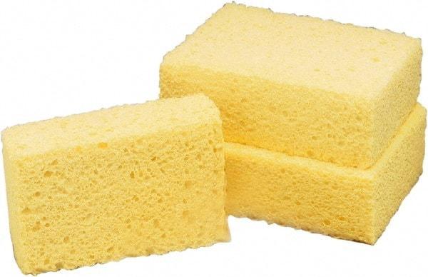 Ability One - 5-3/4" Long x 1-3/4" Wide x 1" Thick Scouring Sponge - Non-Abrasive, Tan - Best Tool & Supply