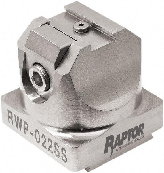 Raptor Workholding - 3/8" Jaw Width, 2" High x 2.07" Long x 2.07" Wide Dovetail Vise - For Use with 4 & 5 Axis Workholding Systems - Best Tool & Supply