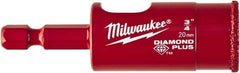 Milwaukee Tool - 3/4" Diam, 1-1/2" Cutting Depth, Hole Saw - Diamond Grit Saw, Continuous Edge - Best Tool & Supply