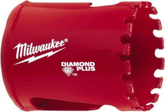 Milwaukee Tool - 1-1/2" Diam, 1-1/2" Cutting Depth, Hole Saw - Diamond Grit Saw, Continuous Edge - Best Tool & Supply