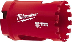 Milwaukee Tool - 1-3/8" Diam, 1-1/2" Cutting Depth, Hole Saw - Diamond Grit Saw, Continuous Edge - Best Tool & Supply