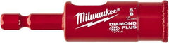 Milwaukee Tool - 5/8" Diam, 1-1/2" Cutting Depth, Hole Saw - Diamond Grit Saw, Continuous Edge - Best Tool & Supply