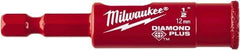 Milwaukee Tool - 1/2" Diam, 1-1/2" Cutting Depth, Hole Saw - Diamond Grit Saw, Continuous Edge - Best Tool & Supply