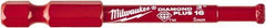 Milwaukee Tool - 3/16" Diam, 1-1/2" Cutting Depth, Hole Saw - Diamond Grit Saw, Continuous Edge - Best Tool & Supply