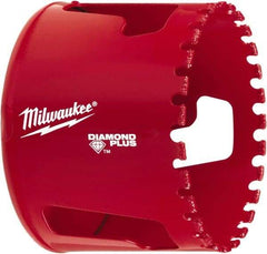 Milwaukee Tool - 2-1/2" Diam, 1-1/2" Cutting Depth, Hole Saw - Diamond Grit Saw, Continuous Edge - Best Tool & Supply