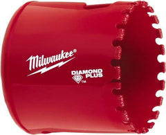 Milwaukee Tool - 2" Diam, 1-1/2" Cutting Depth, Hole Saw - Diamond Grit Saw, Continuous Edge - Best Tool & Supply