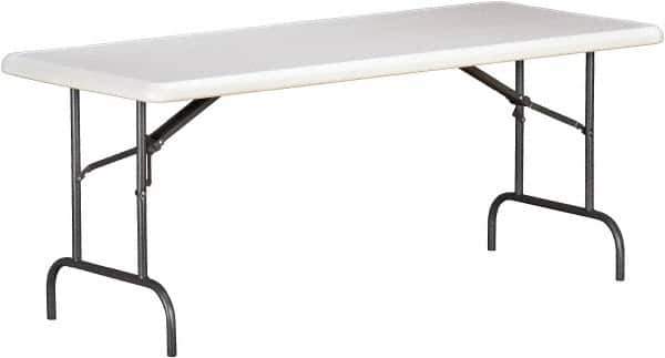 Ability One - 30" Long x 72" Wide x 29" High, Rectangular Folding Table - Platinum - Best Tool & Supply