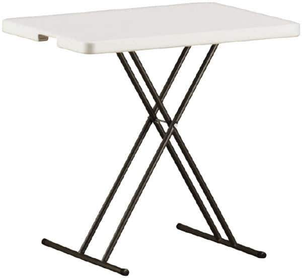 Ability One - 30" Long x 20" Wide x 25" High, Rectangular Folding Table - Platinum - Best Tool & Supply