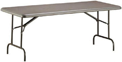 Ability One - 72" Long x 30" Wide x 29" High, Rectangular Folding Table - Charcoal - Best Tool & Supply