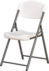 Ability One - 18-3/8" Wide x 5-1/4" Deep x 14-1/2" High, Plastic & Steel Standard Folding Chair - Platinum - Best Tool & Supply