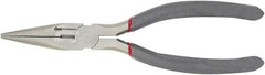 Clauss - 8" OAL, 2-7/8" Jaw Length x 7/8" Jaw Width, Long Nose Side Cutting Needle Nose Pliers - Needle Nose Jaw, Standard Head, Comfort Grip Handles - Best Tool & Supply