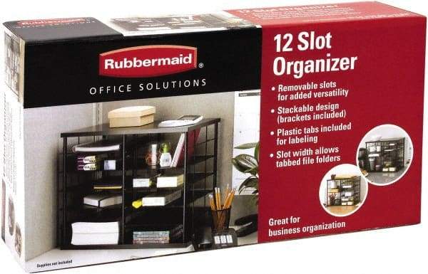 Rubbermaid - Black Document Organizer - Wood, MDF, Laminate - Best Tool & Supply