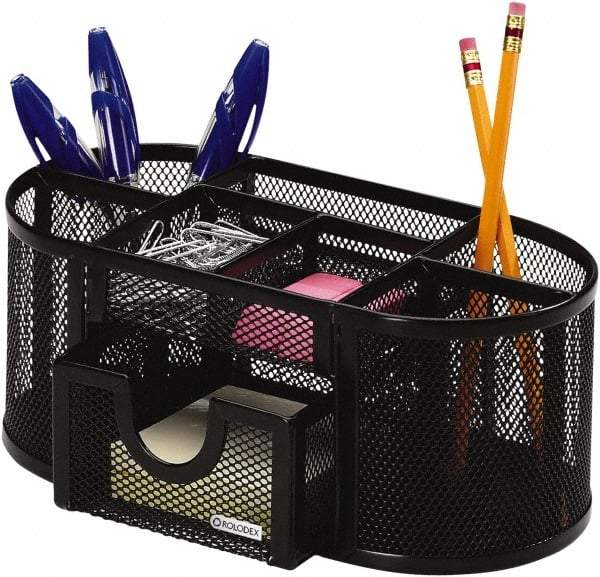 Rolodex - Black Desk Top Organizer - Mesh Metal - Best Tool & Supply