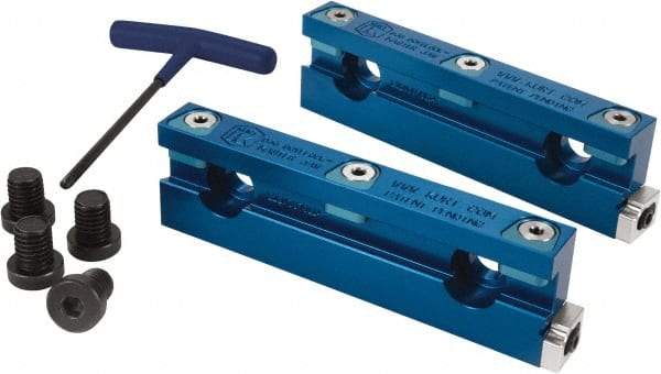 Kurt - 6" Jaw Width, 43.82mm Jaw Height, 0.775" Jaw Thickness, Quick Change Jaw System Vise Jaw Sets - Aluminum, Bolt-On, 2 Jaws, Soft Jaws - Best Tool & Supply