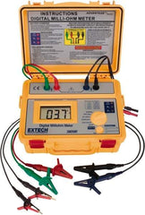 Extech - Digital LCD Display, 0.002 Megohm Electrical Insulation Resistance Tester & Megohmmeter - Powered by AA Battery - Best Tool & Supply