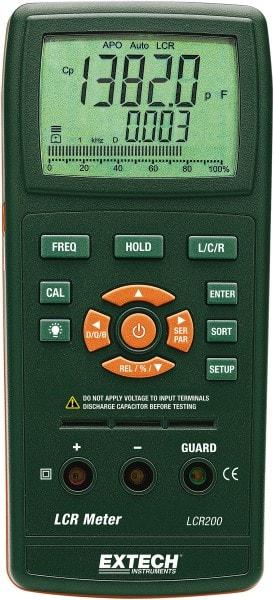 Extech - LCR200, Digital Passive Component LCR Multimeter - 200 mOhm, Measures Capacitance, Resistance - Best Tool & Supply