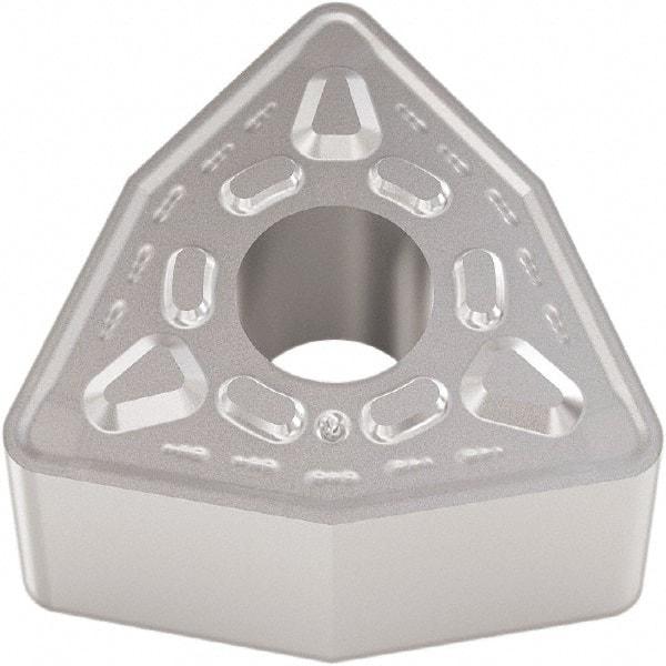 Seco - WNMG433 M6 Grade TP0501 Carbide Turning Insert - Al2O3 Finish, 80° Trigon, 1/2" Inscr Circle, 3/16" Thick, 3/64" Corner Radius - Best Tool & Supply