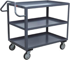 Jamco - 1,200 Lb Capacity, 48" Wide x 24" Long x 43" High Service Cart - 3 Shelf, Steel - Best Tool & Supply