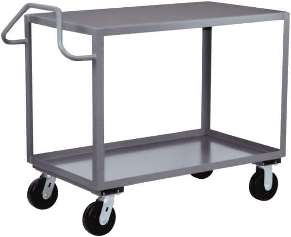 Jamco - 2,400 Lb Capacity, 30" Wide x 60" Long x 36" High Heavy Duty Service Cart - 2 Shelf, Steel - Best Tool & Supply