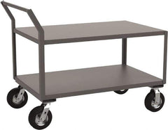 Jamco - 1,200 Lb Capacity, 30" Wide x 36" Long x 31" High Heavy Duty Service Cart - 2 Shelf, Steel - Best Tool & Supply