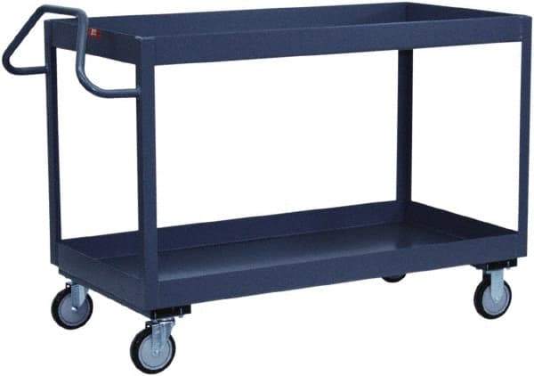 Jamco - 1,200 Lb Capacity, 18" Wide x 30" Long x 35" High Heavy Duty Service Cart - 2 Shelf, Steel - Best Tool & Supply