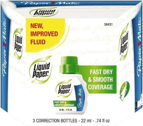 Paper Mate Liquid Paper - Correction Fluids Foam Applicator - 22 ml - Best Tool & Supply