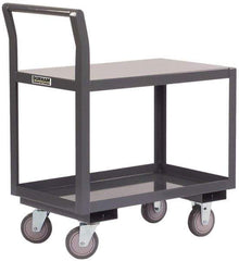 Durham - 1,200 Lb Capacity, 30" Wide x 60" Long x 36" High Standard Utility Cart - 2 Shelf, Steel - Best Tool & Supply