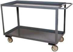 Durham - 1,200 Lb Capacity, 18" Wide x 30" Long x 37-5/8" High Heavy Duty Service Cart - 2 Shelf, Steel - Best Tool & Supply