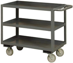 Durham - 3,000 Lb Capacity, 24" Wide x 48" Long x 48" High Heavy Duty Service Cart - 3 Shelf, Steel - Best Tool & Supply