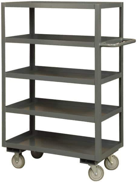 Durham - 3,000 Lb Capacity, 30" Wide x 60" Long x 60" High Heavy Duty Service Cart - 5 Shelf, Steel - Best Tool & Supply