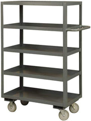 Durham - 3,000 Lb Capacity, 30" Wide x 60" Long x 60" High Heavy Duty Service Cart - 5 Shelf, Steel - Best Tool & Supply