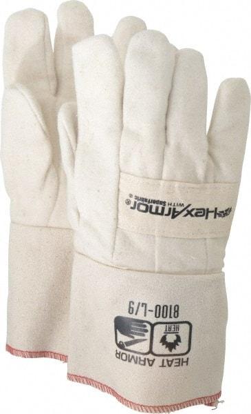 HexArmor - Size L Cotton Lined Hot Mill Glove - 13" OAL, Safety Cuff - Best Tool & Supply