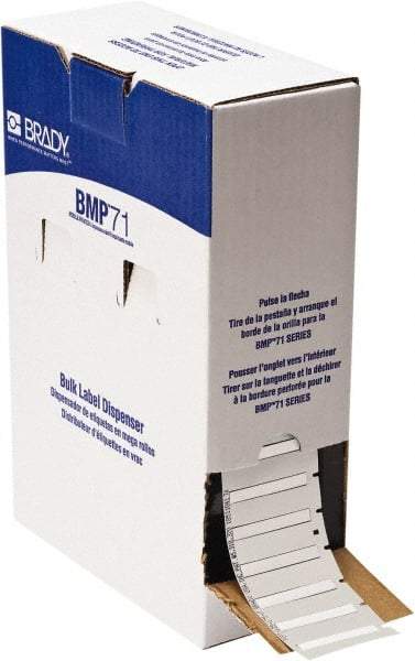 Brady - 1.765" Wide x 240" Long, White Heat Shrinkable Polyolefin Heat Shrink Tubing - For BMP61 Labeling System, BMP71 Label Printer, TLS 2200 Thermal Labeling System, TLS-pc Link Thermal Labeling System - Best Tool & Supply