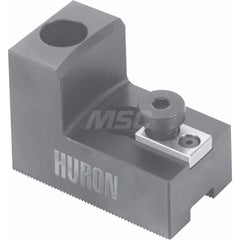 Huron Machine Products - Hard Lathe Chuck Jaws; Jaw Type: Quick-Jaw Change ; Jaw Interface Type: 1.5mm x 60 Serrated ; Maximum Compatible Chuck Diameter (Inch): 8 ; Material: Case Hardened 1018 ; Overall Width/Diameter (Decimal Inch): 2.1450 ; Overall Le - Exact Industrial Supply