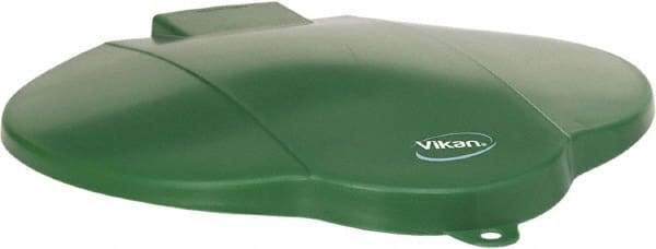 Vikan - 3 Gal Polypropylene Pail Lid - Green, For Use with 5687 - Best Tool & Supply