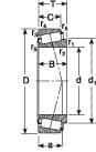 SKF - 140mm Bore Diam, 300mm OD, 77mm Wide, Tapered Roller Bearing - Exact Industrial Supply