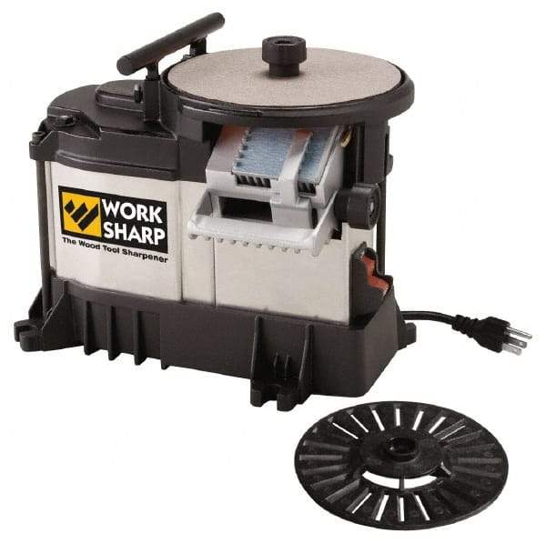 Work Sharp - 2 Inch Wide Tool Compatibility, 5.9055 Inch Wheel Diameter, Straight Cutting Tool Sharpener - 1/5 hp, 115 Voltage - Best Tool & Supply