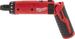 Milwaukee Tool - 4 Volts, Lithium-Ion Battery, Swivel Handle Cordless Screwdriver - 200, 600 RPM, 44 Inch/Lbs. Torque, 2 Speed - Best Tool & Supply