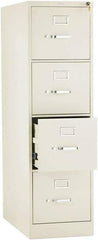 Hon - 15" Wide x 52" High x 26-1/2" Deep, 4 Drawer Vertical File with Lock - Steel, Putty - Best Tool & Supply