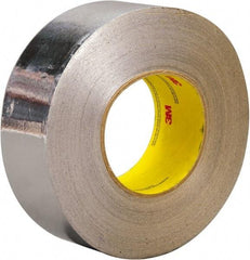 3M - 3" x 45m Silver Foil Tape - 3.25 mil, Acrylic Adhesive, Aluminum Foil Backing, -30°F to 260°F, Series 3380 - Best Tool & Supply