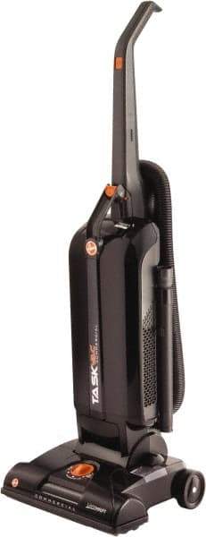 Hoover - Single Motor Lightweight Upright Vacuum Cleaner - 13-1/2" Cleaning Width, 12" Amps, Comfort Hand Grip, Black & Orange - Best Tool & Supply