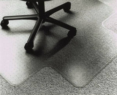 Ability One - 53" Long x 45" Wide, Chair Mat - Single Lip, Straight Edge Style - Best Tool & Supply