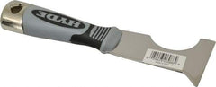 Hyde Tools - 2-1/2" Wide Stainless Steel Putty Knife - Stiff, Cushioned Grip Polypropylene Handle, 8" OAL - Best Tool & Supply