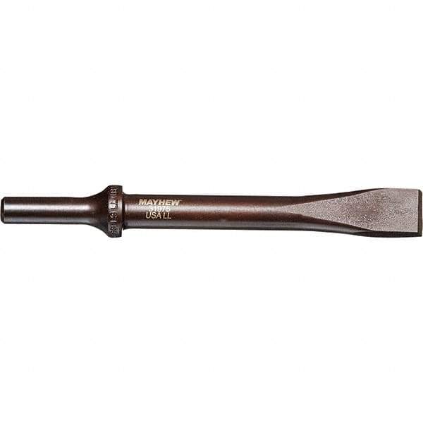 Mayhew - 5/8" Head Width, 6-1/2" OAL, Rivet Cutter Chisel - Round Drive, Round Shank, Steel - Best Tool & Supply