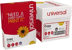 UNIVERSAL - 8-1/2" x 11" White Copy Paper - Use with Laser Printers, Copiers, Plain Paper Fax Machines - Best Tool & Supply