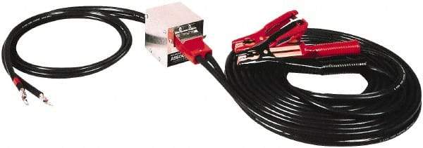 Associated Equipment - 25 Ft. Long, 500 Amperage Rating, Plug in Booster Cable - Black, 4 AWG Wire Guage - Best Tool & Supply