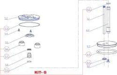 RivetKing - 3 to 6" Seal Kit for Rivet Tool - Includes O-Rings, Buffer, Seal Ring, Piston Ring - Best Tool & Supply